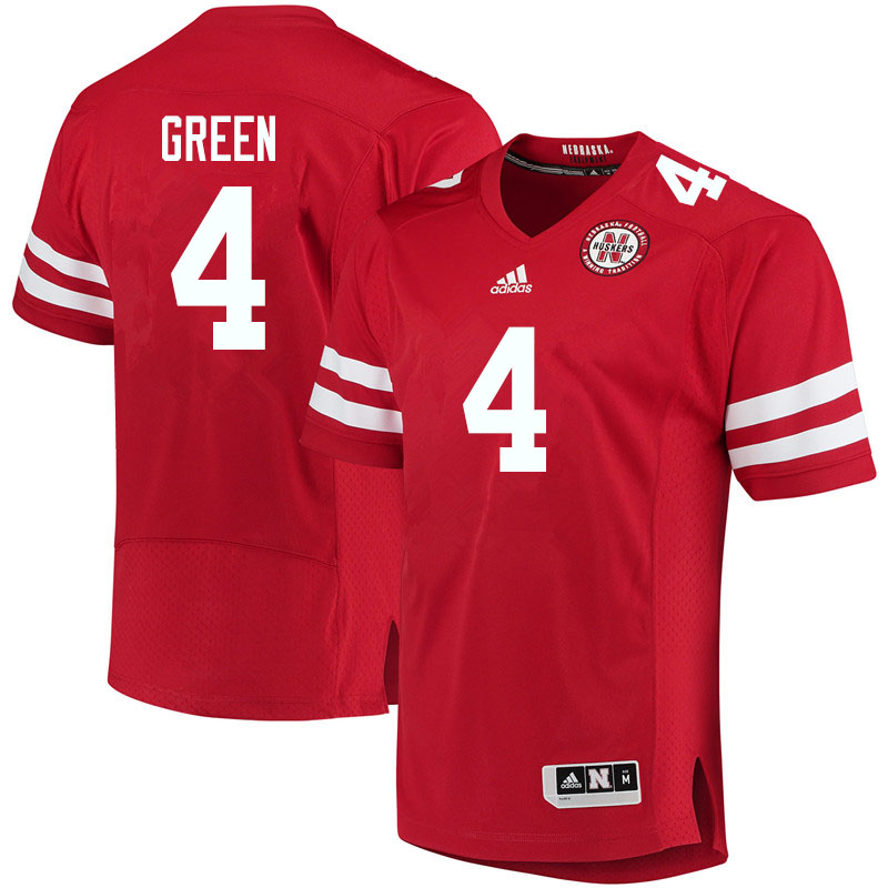 Men #4 Jahkeem Green Nebraska Cornhuskers College Football Jerseys Sale-Red